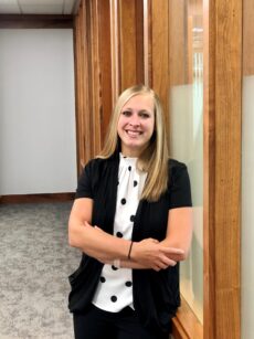 Employee standing in office